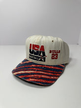 Load image into Gallery viewer, Vintage Dale Earnhardt Six Time Champion 90s Nascar Snapback Hat + USA Jordan