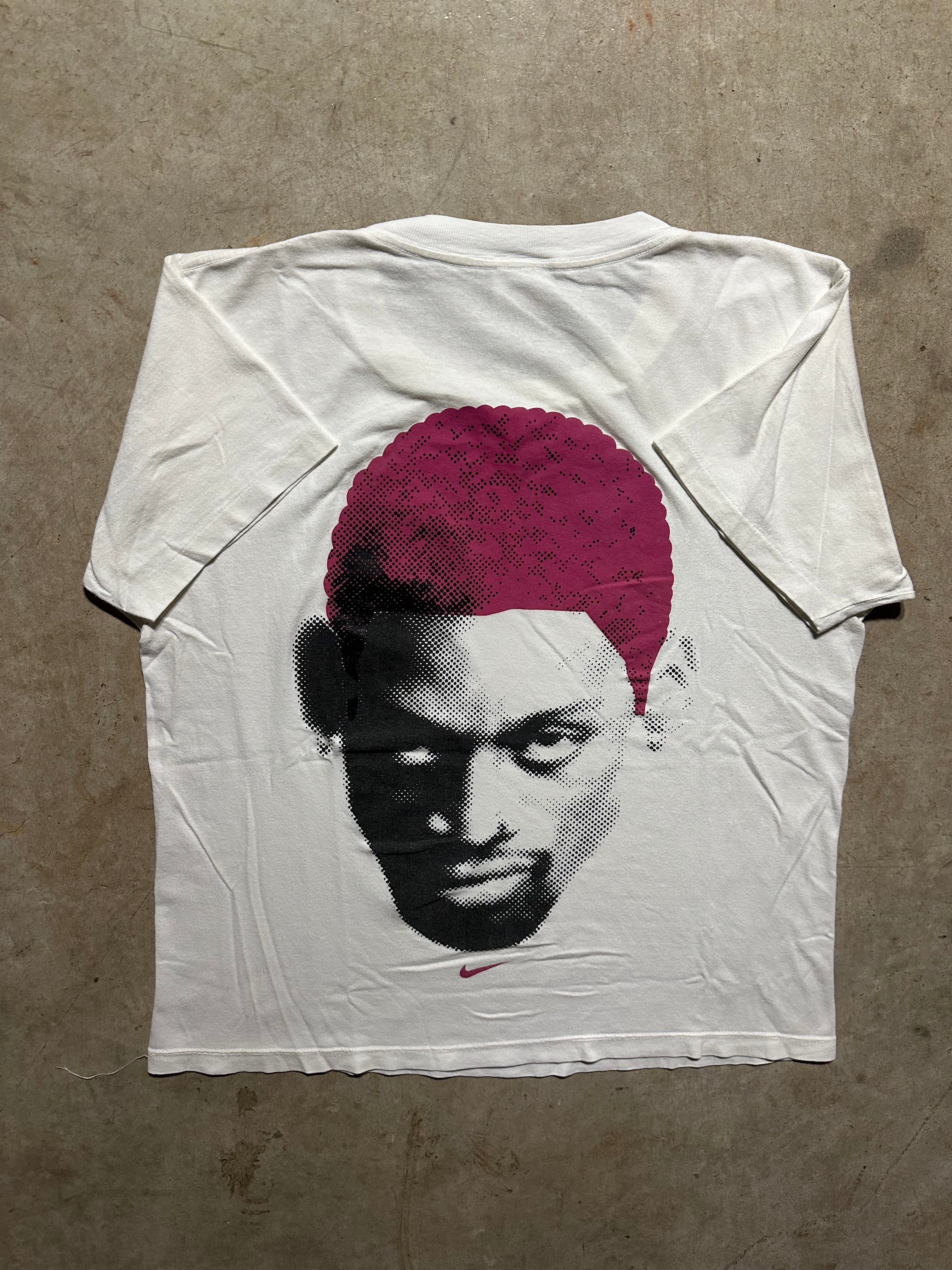 Vintage Nike Dennis Rodman Big Face 90s T Shirt (Boxy Large)