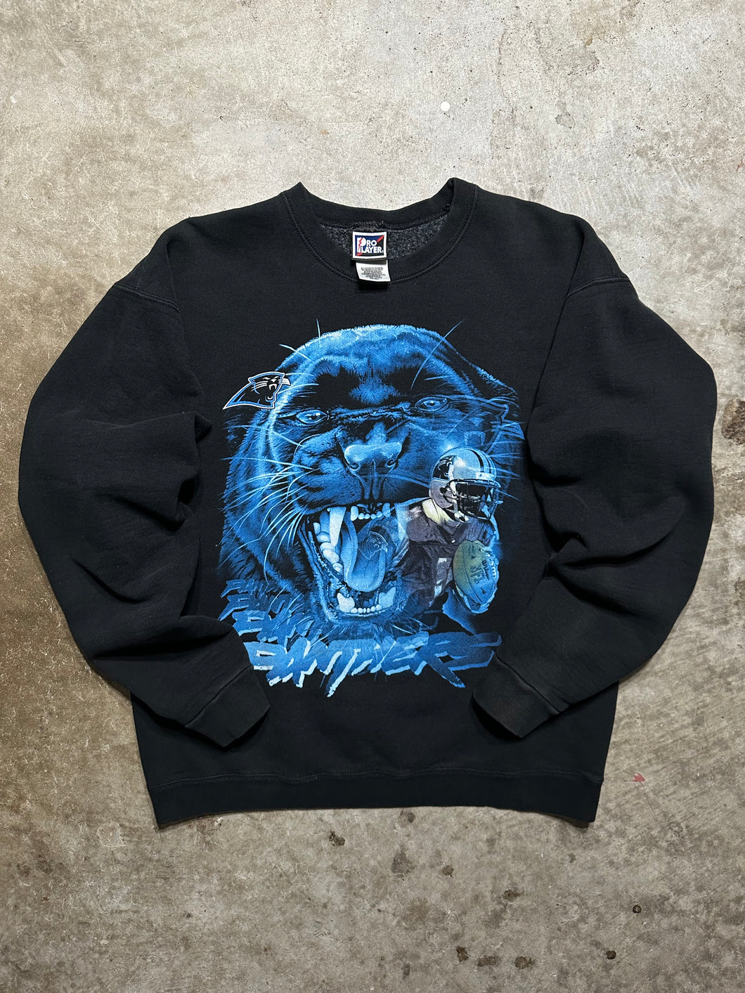 Vintage Carolina Panthers Big Panther Pro Player Sweatshirt (Large)