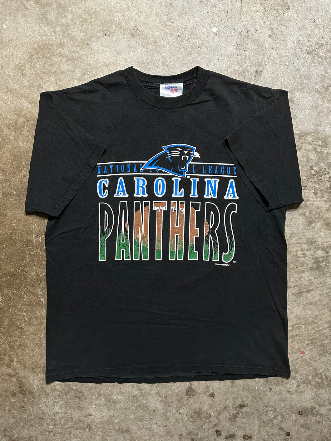 Vintage Carolina Panthers Window Spell Out Tee (XL)