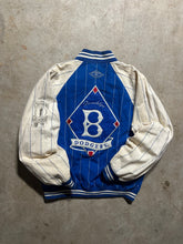 Load image into Gallery viewer, Vintage 90s Brooklyn Dodgers Pinstriped Cooperstown Mirage Jacket (Large)
