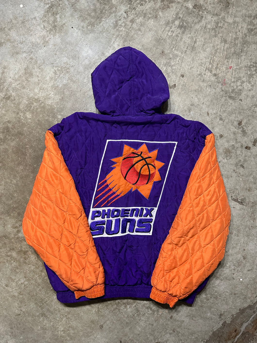 Vintage Silk Phoenix Suns Down Jacket (XL)