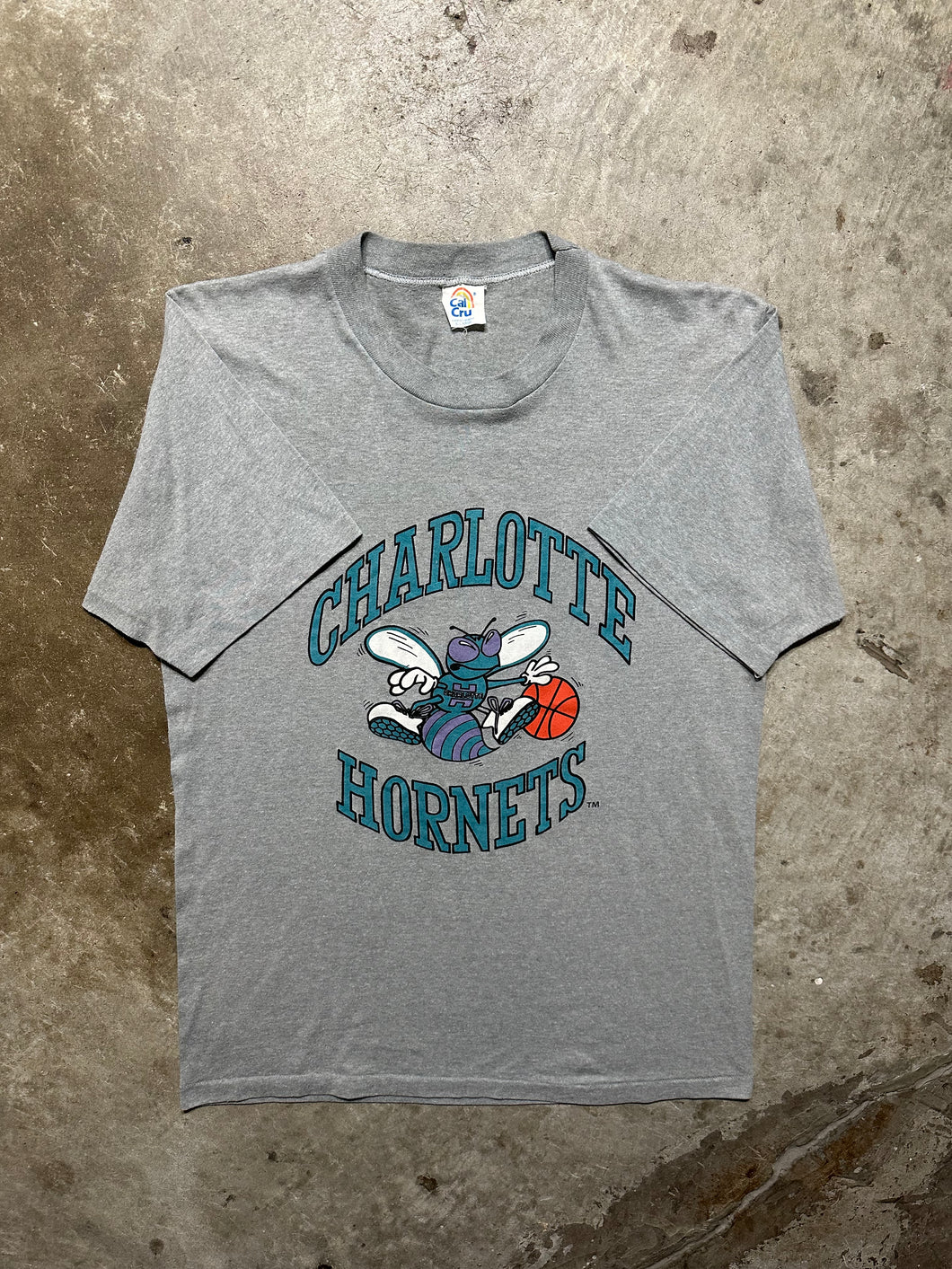 Vintage 80s Charlotte Hornets Tee (Medium)