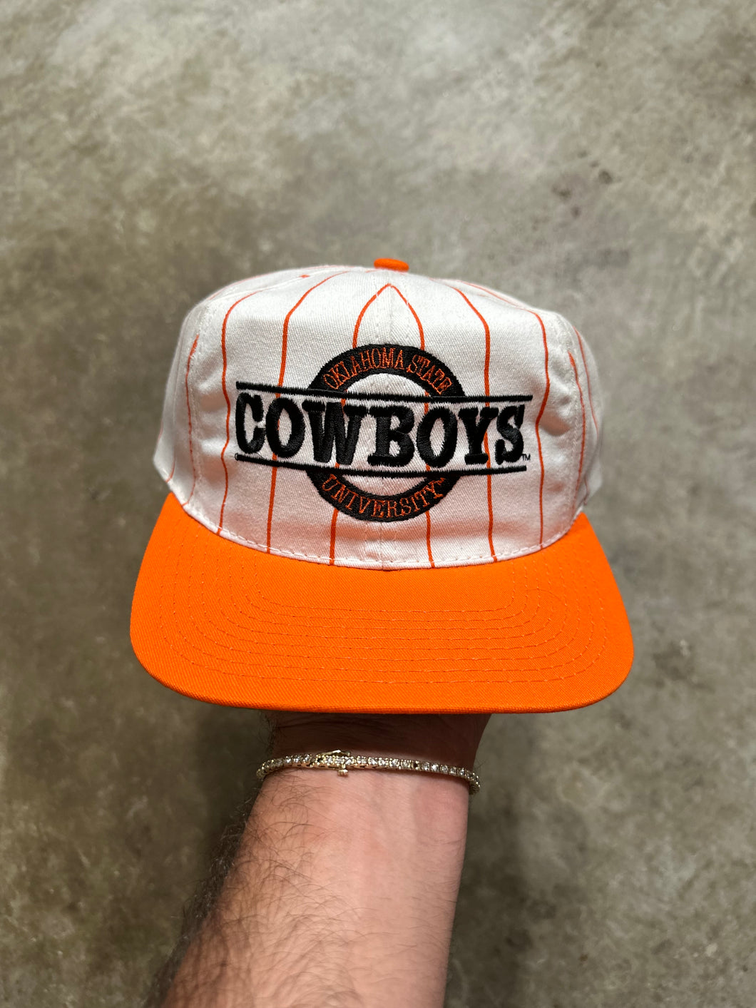 Vintage Oklahoma State Cowboys Pinstripe SnapBack Hat