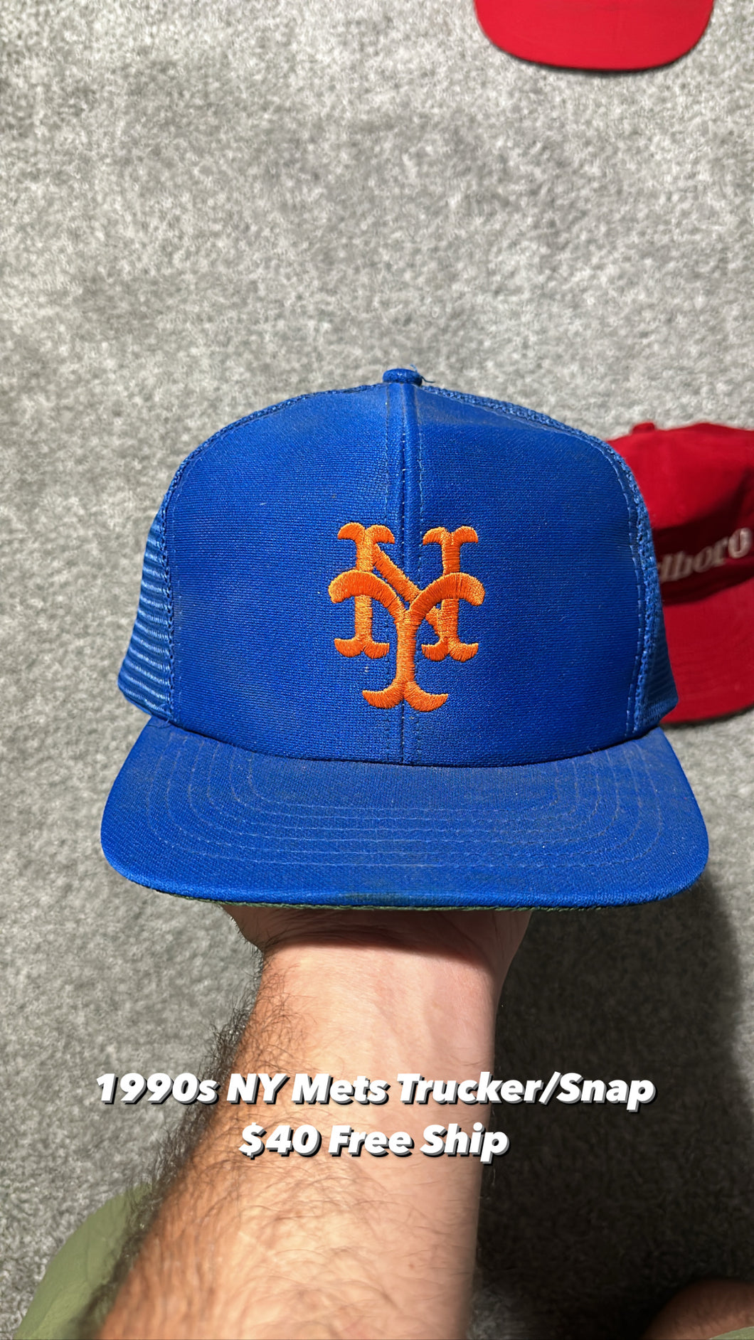 Vintage Mets Trucker Hat