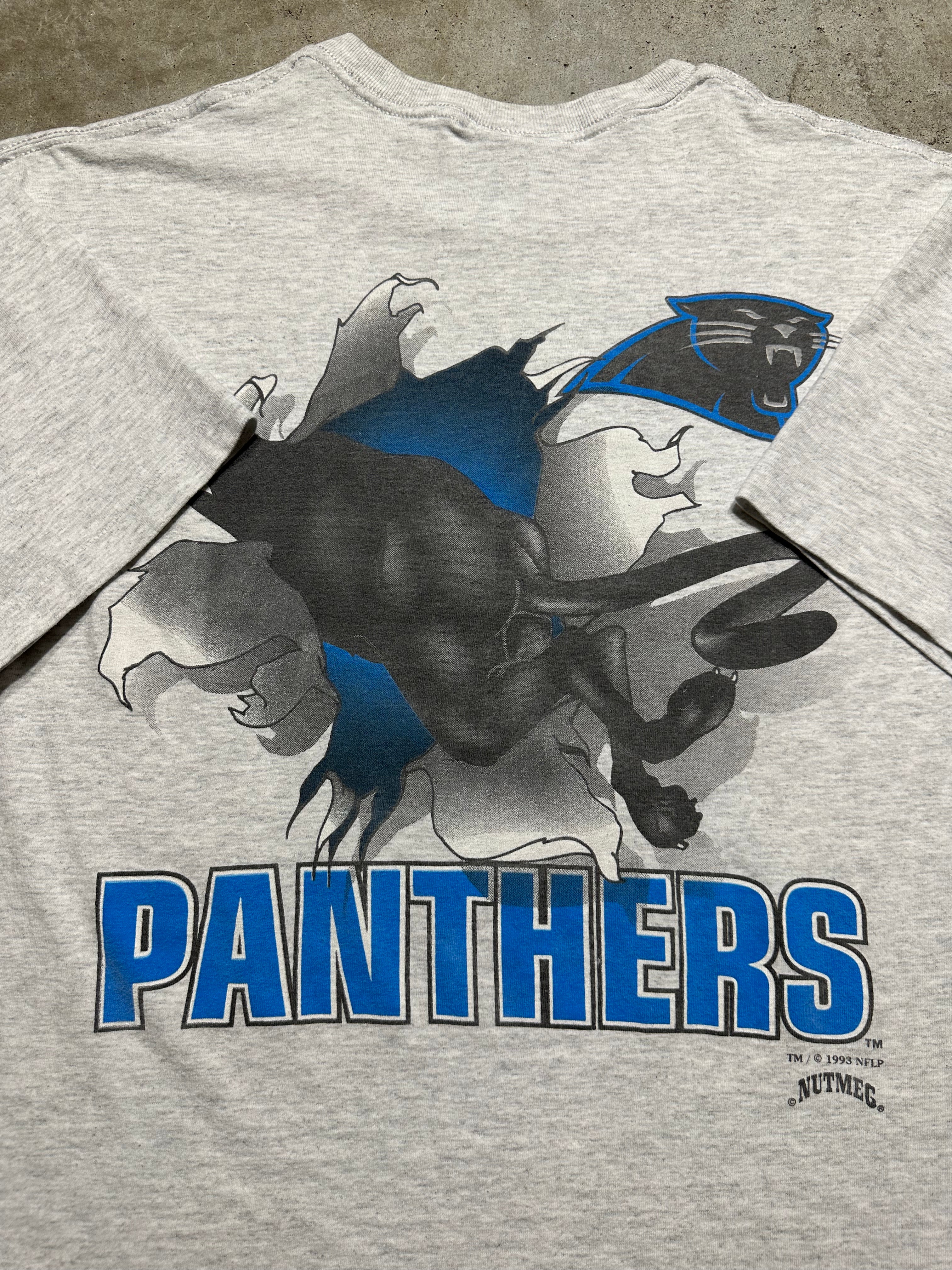 Vintage 1993 Carolina Panthers NFL Nutmeg T-shirt 90's 