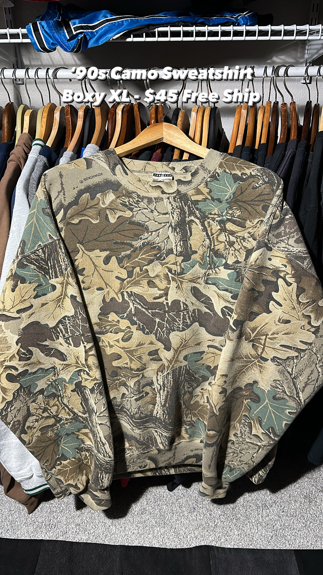 Vintage Camo Sweatshirt