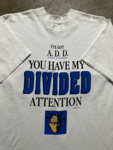 Load image into Gallery viewer, Vintage Divided Attention Parody Wordplay Tee (Medium)

