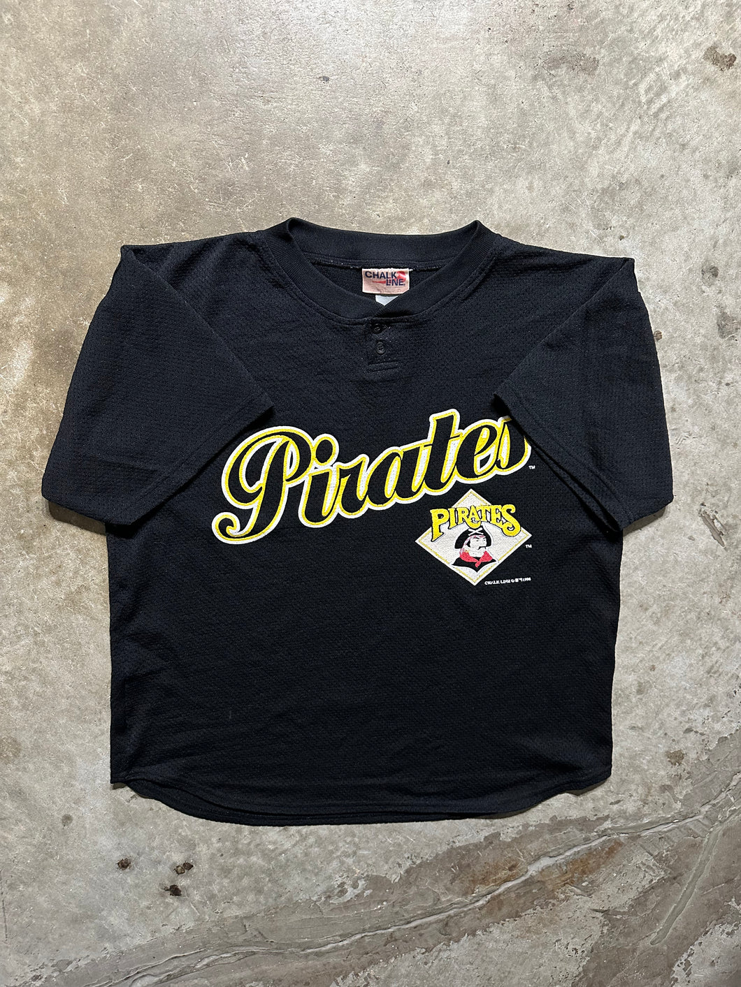 Vintage Pittsburgh Pirates 1996 Black Mesh Jersey Shirt (Large)