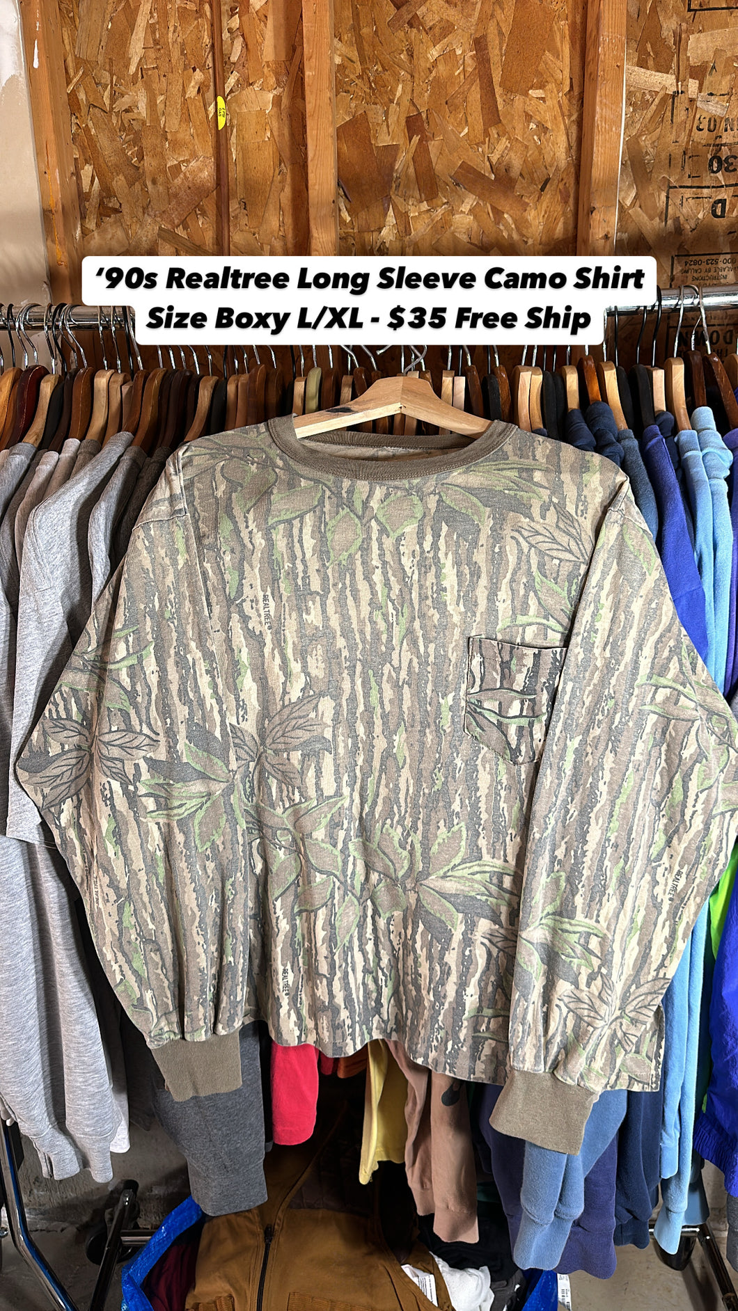 Vintage RealTree Long Sleeve Tee