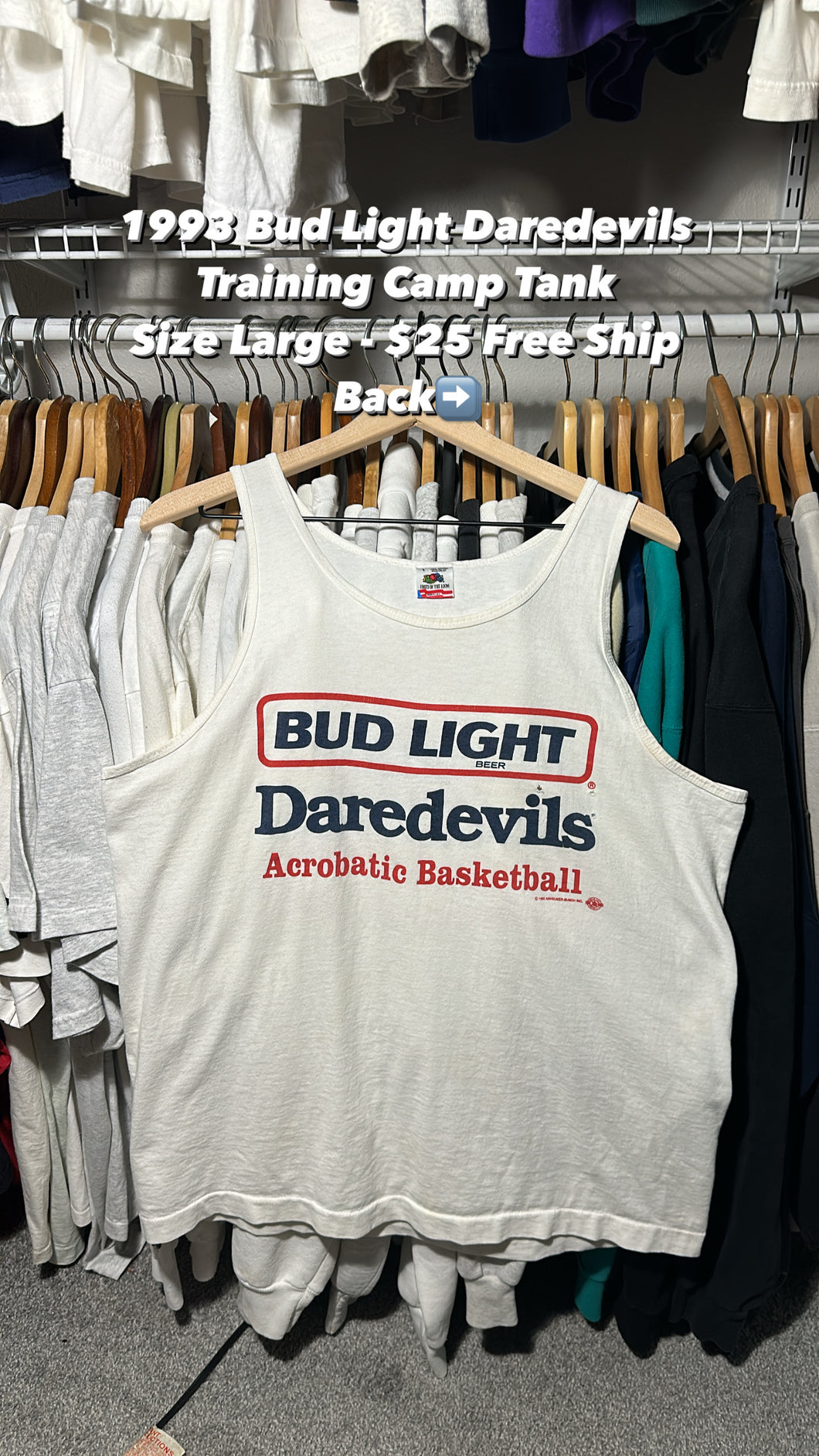 Vintage Bud Light Daredevil Tank