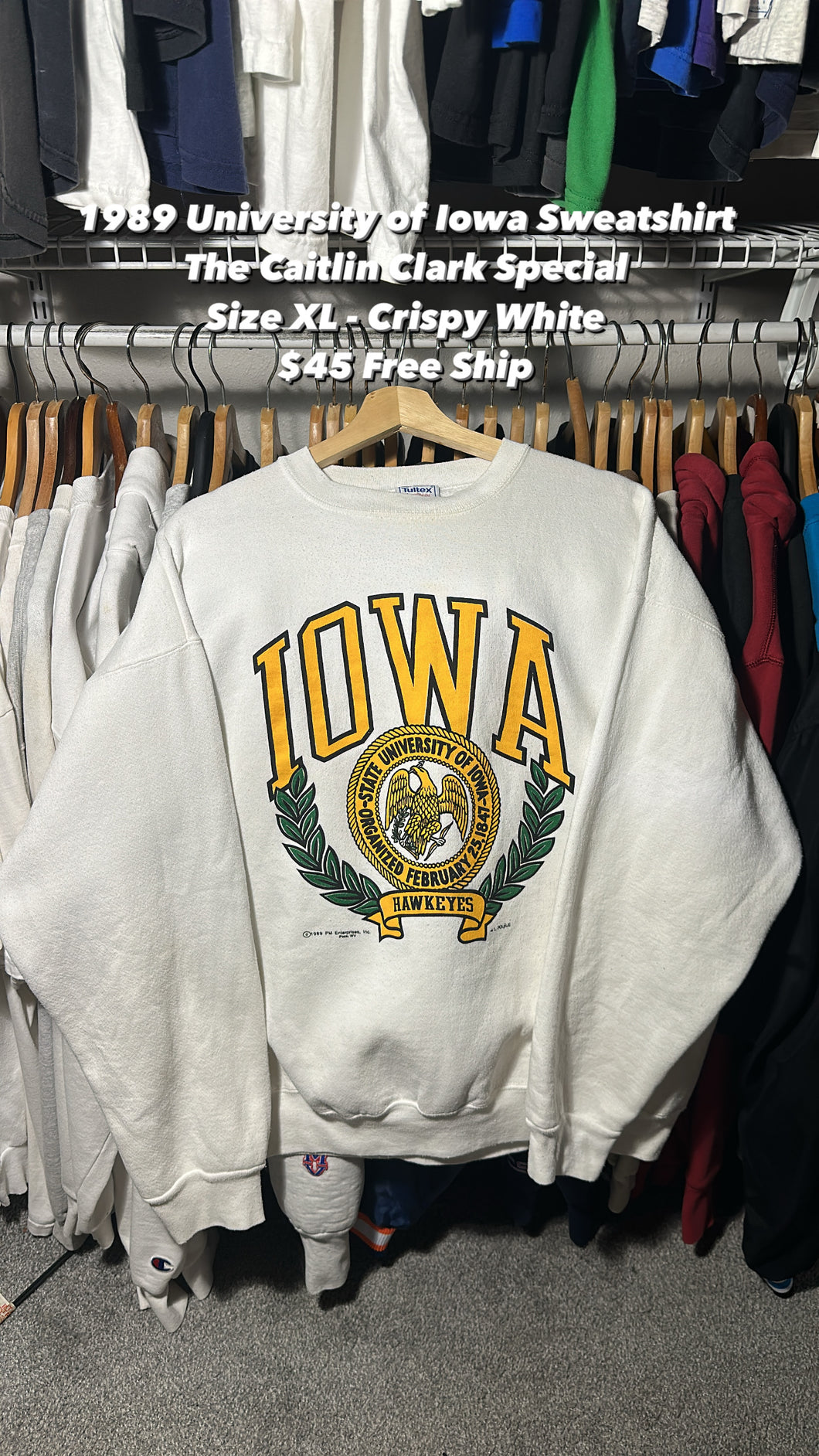 Vintage Iowa + FBI Sweat / Tee