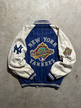 Load image into Gallery viewer, Vintage 1996 New York Yankees Pinstriped Reversible Mirage Jacket (Large)
