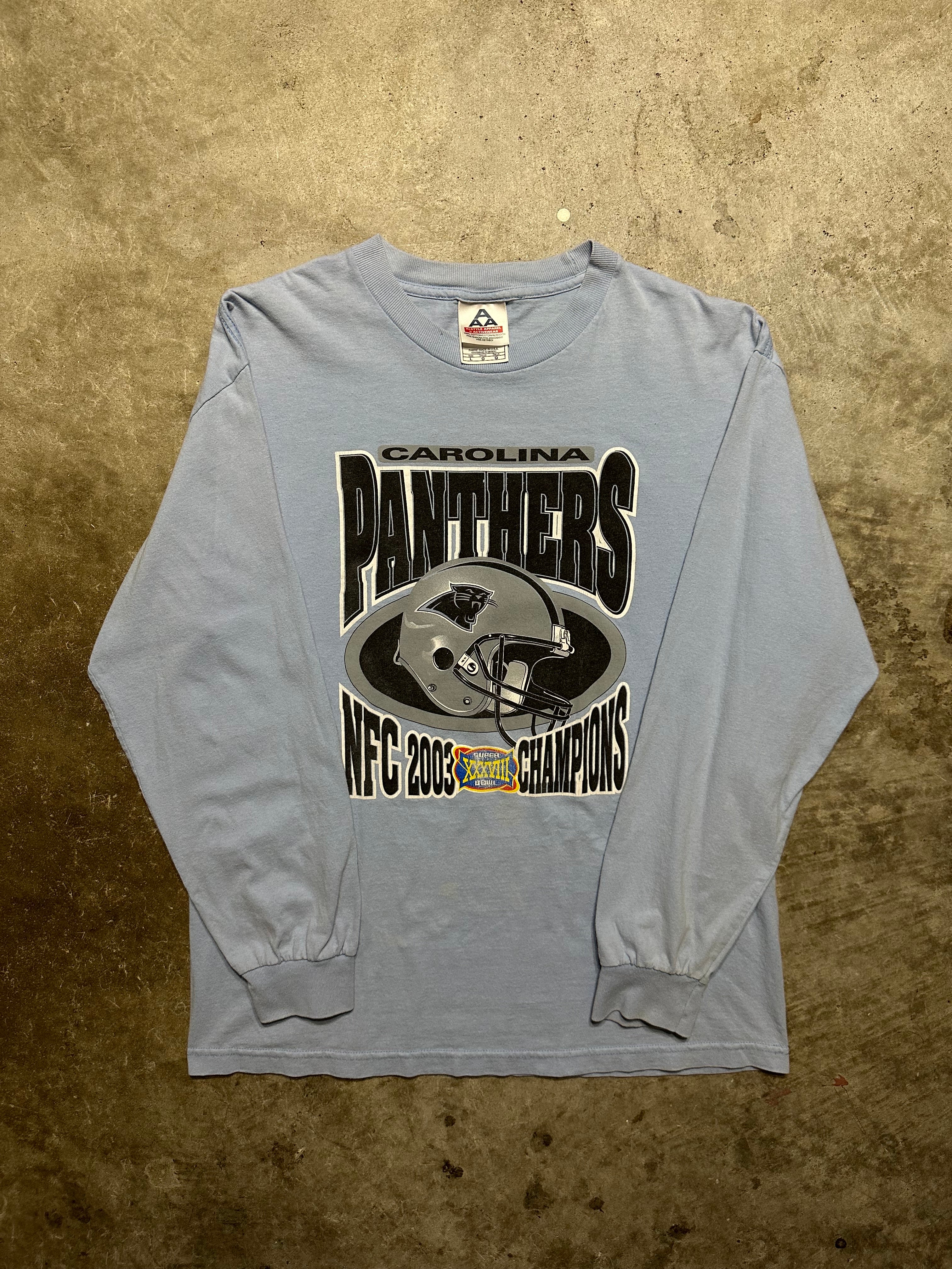 Vintage Carolina Panthers 2003 NFC Champs LS Tee (Medium) – Chubba Vintage