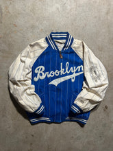 Load image into Gallery viewer, Vintage 90s Brooklyn Dodgers Pinstriped Cooperstown Mirage Jacket (Large)
