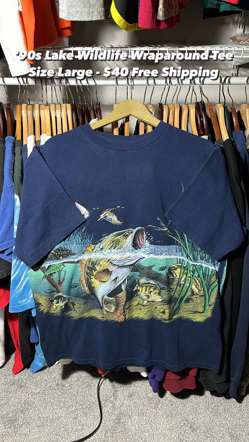 Vintage Wildlife Wraparound Tee