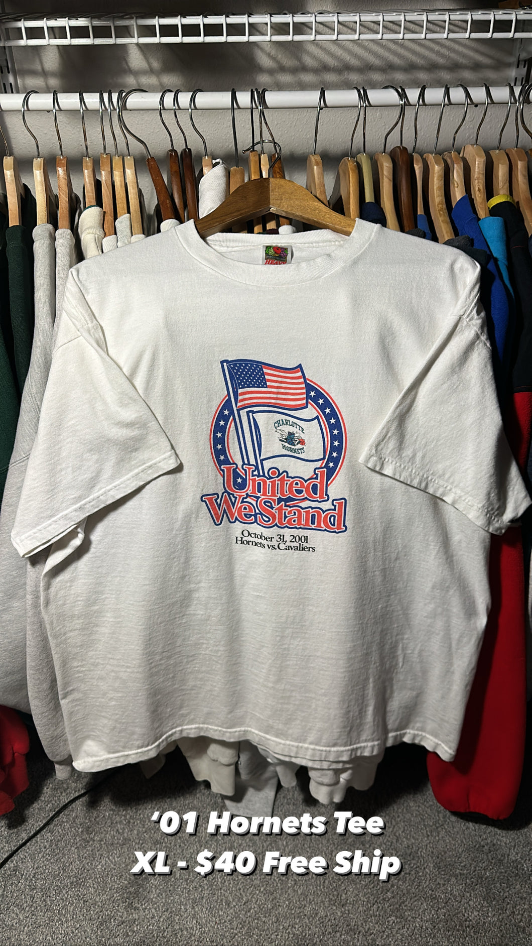 ‘01 Hornets United Tee