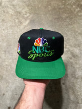 Load image into Gallery viewer, Vintage NBC Sports Kelly Green Sports Specialties 90s Script SnapBack Har
