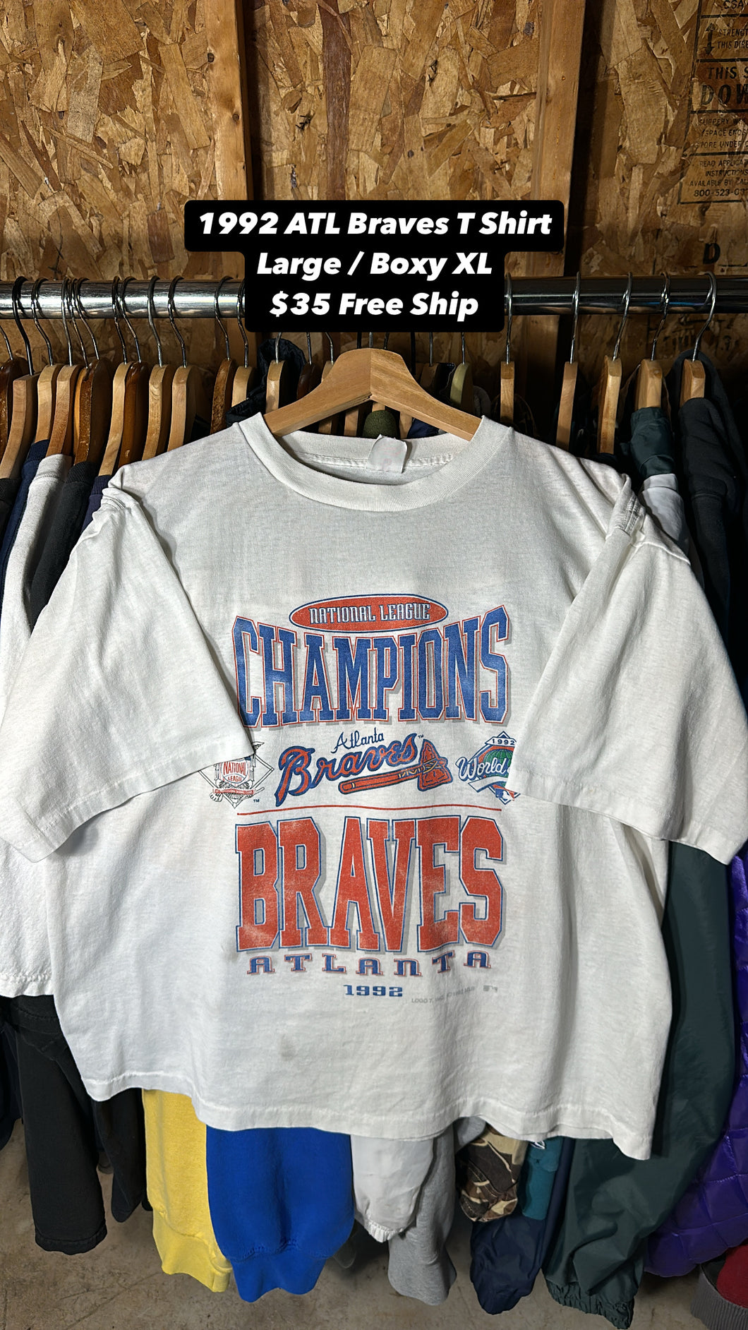 Vintage Braves T Large / Boxy XL