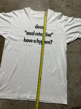 Load image into Gallery viewer, Vintage Anal Retentive Parody 1992 Wordplay Tee (Large)
