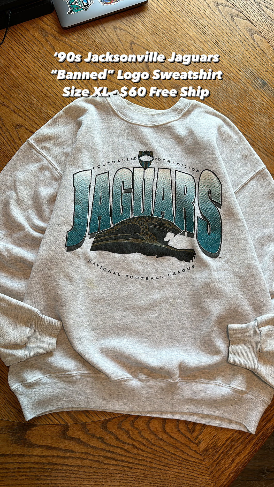 Vintage Jags Banned Logo Sweatshirt + Stars Tee