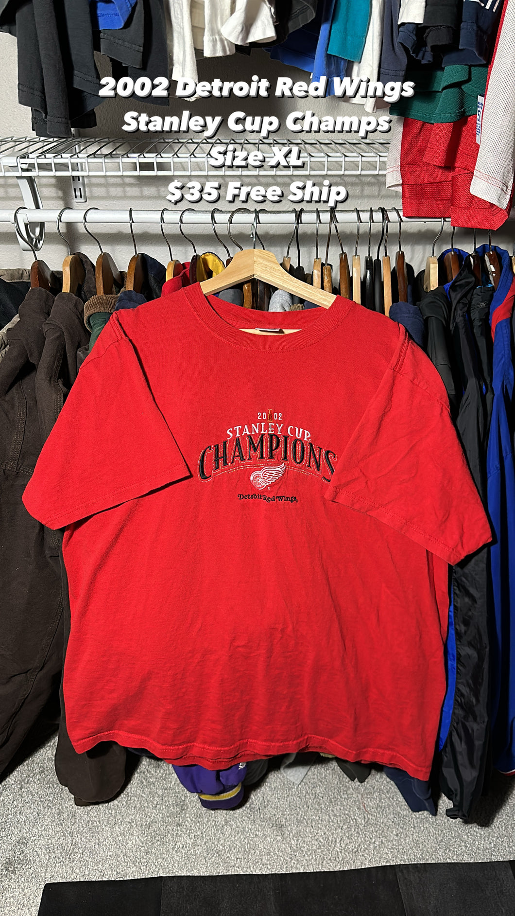 Vintage Red Wings Tee