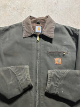 Load image into Gallery viewer, Vintage 90s Moss Green Carhartt Detroit Blanket Lined J97 Jacket (Large)
