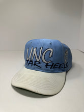 Load image into Gallery viewer, Vintage UNC North Carolina Tar Heels Bubble Script 1990s SnapBack Hat
