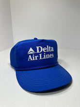 Load image into Gallery viewer, Vintage Delta Airlines 1990s Rope Snapback Hat
