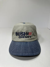 Load image into Gallery viewer, Vintage Bush Cheney Presidential Race Leatherback Hat
