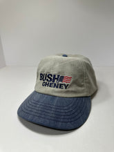 Load image into Gallery viewer, Vintage Bush Cheney Presidential Race Leatherback Hat
