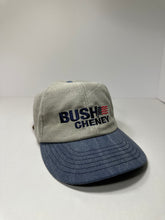 Load image into Gallery viewer, Vintage Bush Cheney Presidential Race Leatherback Hat
