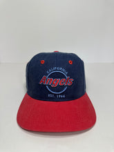 Load image into Gallery viewer, Vintage California Angels Circle Script 1990s MLB SnapBack Hat
