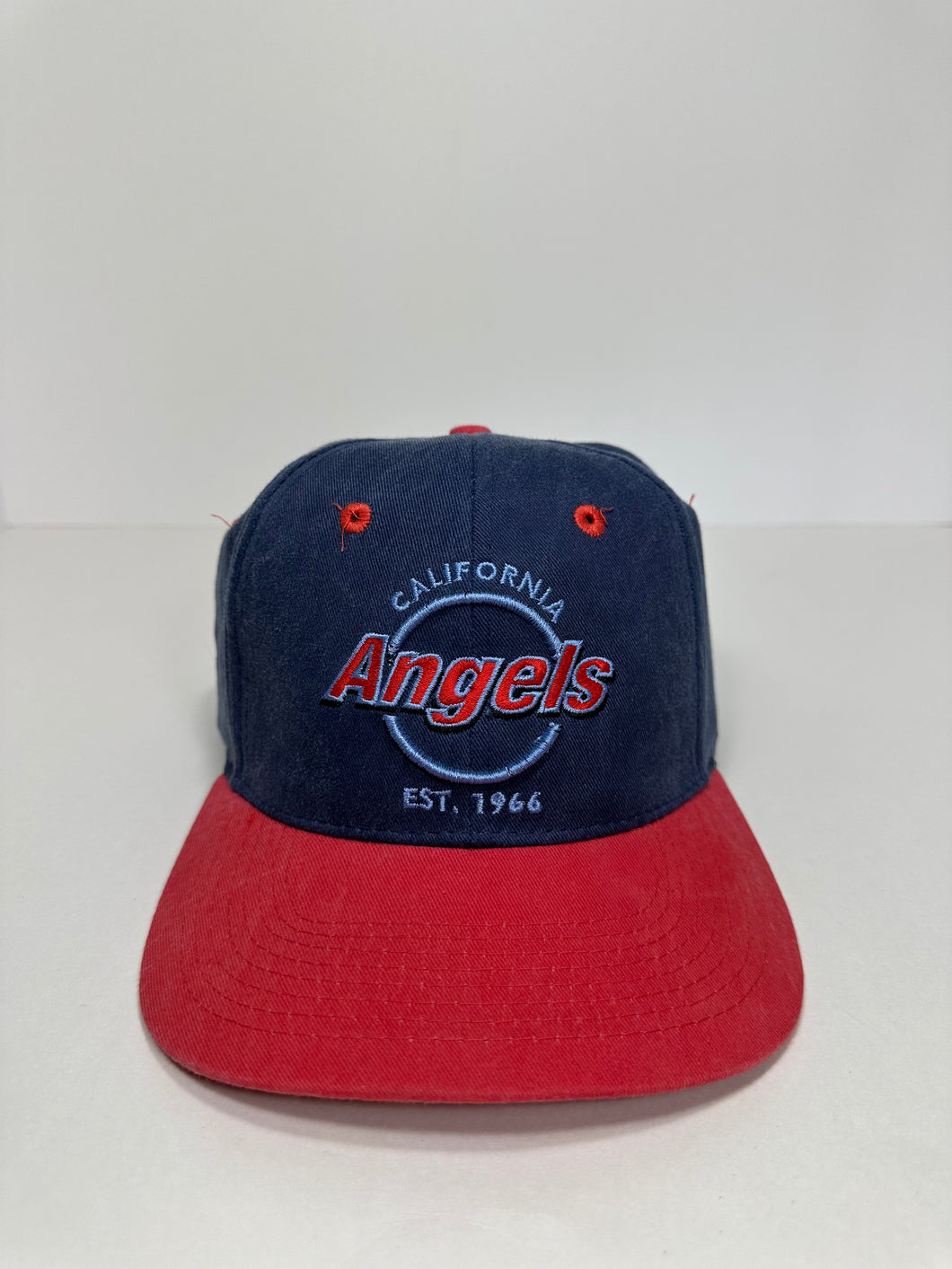 Vintage California Angels Circle Script 1990s MLB SnapBack Hat