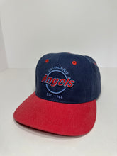 Load image into Gallery viewer, Vintage California Angels Circle Script 1990s MLB SnapBack Hat
