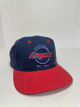 Load image into Gallery viewer, Vintage California Angels Circle Script 1990s MLB SnapBack Hat
