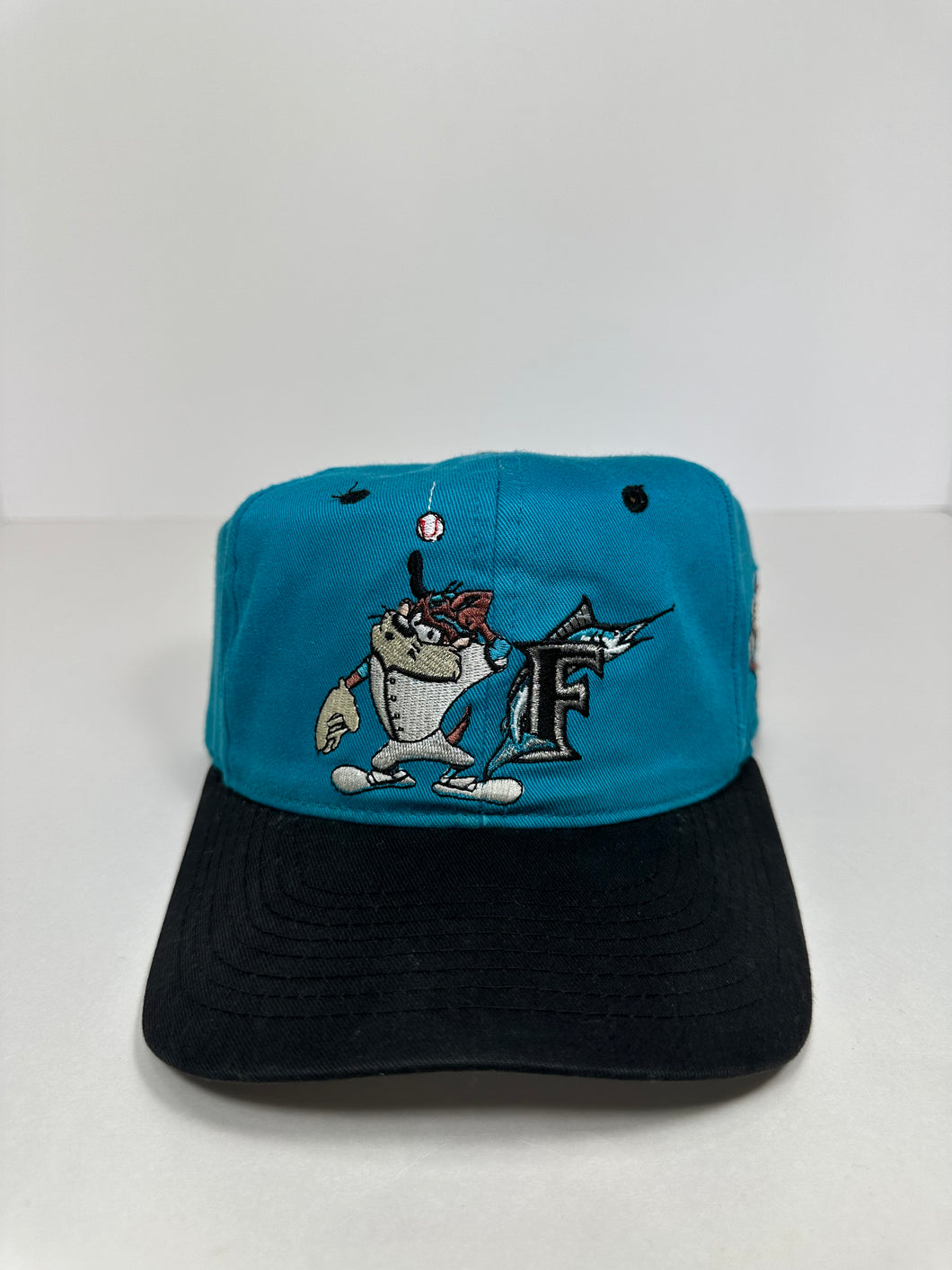 Vintage Florida Marlins Taz Looney Tunes 1990s MLB Snapback Hat