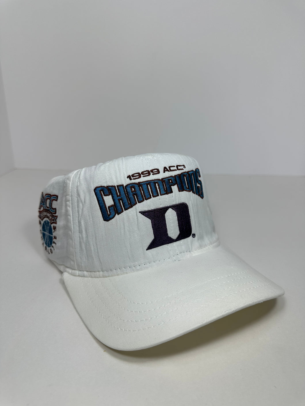 Vintage Duke Blue Devils ACC Champions Charlotte 1990s Pro Player Snapback Hat