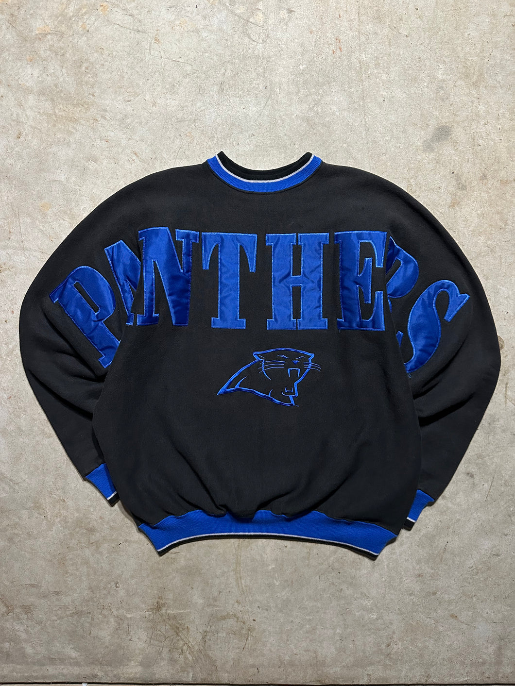 Vintage Carolina Panthers ‘90s Legends Big Spell Out Sweatshirt (XL)