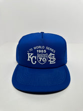 Load image into Gallery viewer, Vintage 1985 MLB World Series Cardinals vs Royals Trucker Hat
