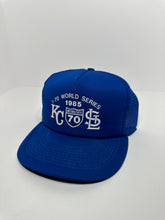 Load image into Gallery viewer, Vintage 1985 MLB World Series Cardinals vs Royals Trucker Hat
