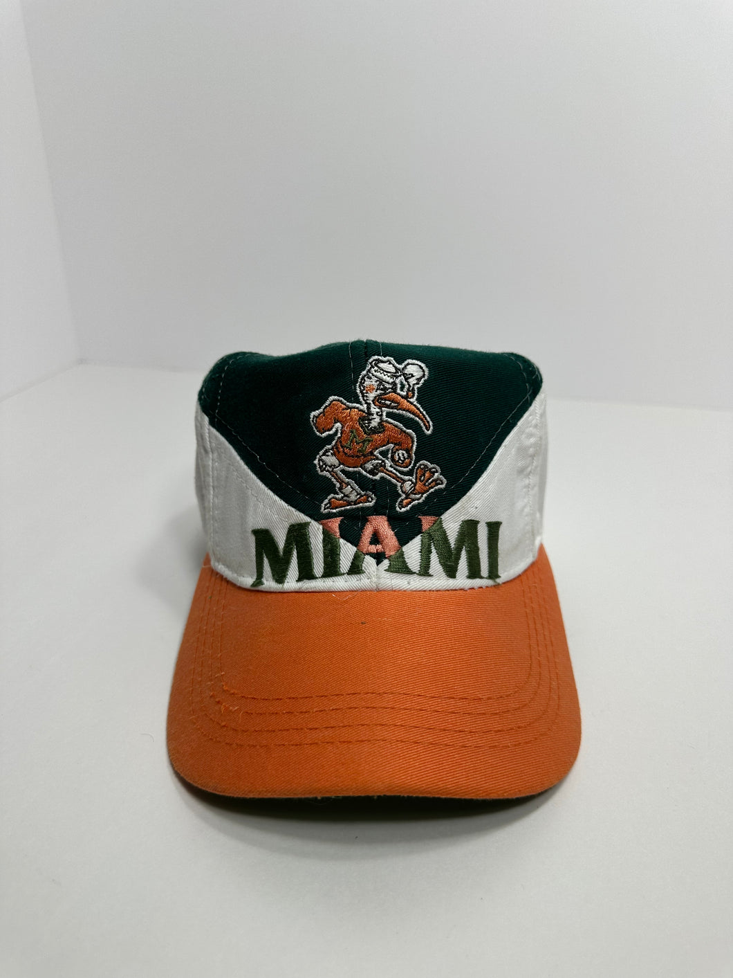 Vintage Miami Hurricanes Multi Color 90s SnapBack Hat