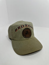 Load image into Gallery viewer, Vintage Denver Broncos Arch Script Leather Crest 90s SnapBack Hat
