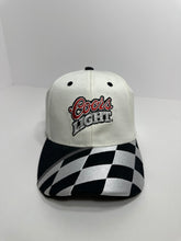 Load image into Gallery viewer, Vintage Coors Light Checkered Flag 90s NASCAR SnapBack Hat
