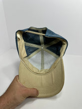 Load image into Gallery viewer, Vintage Black Cat Fireworks 90s Two Tone Denim SnapBack Hat
