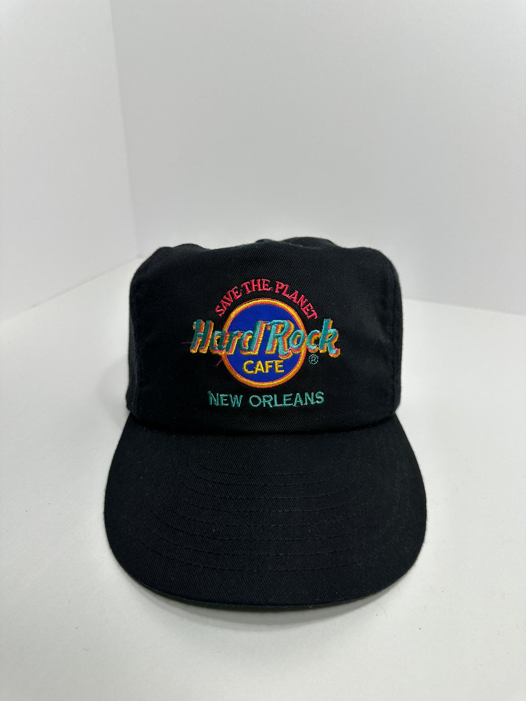 Vintage Hard Rock New Orleans 90s Leather Back Hat