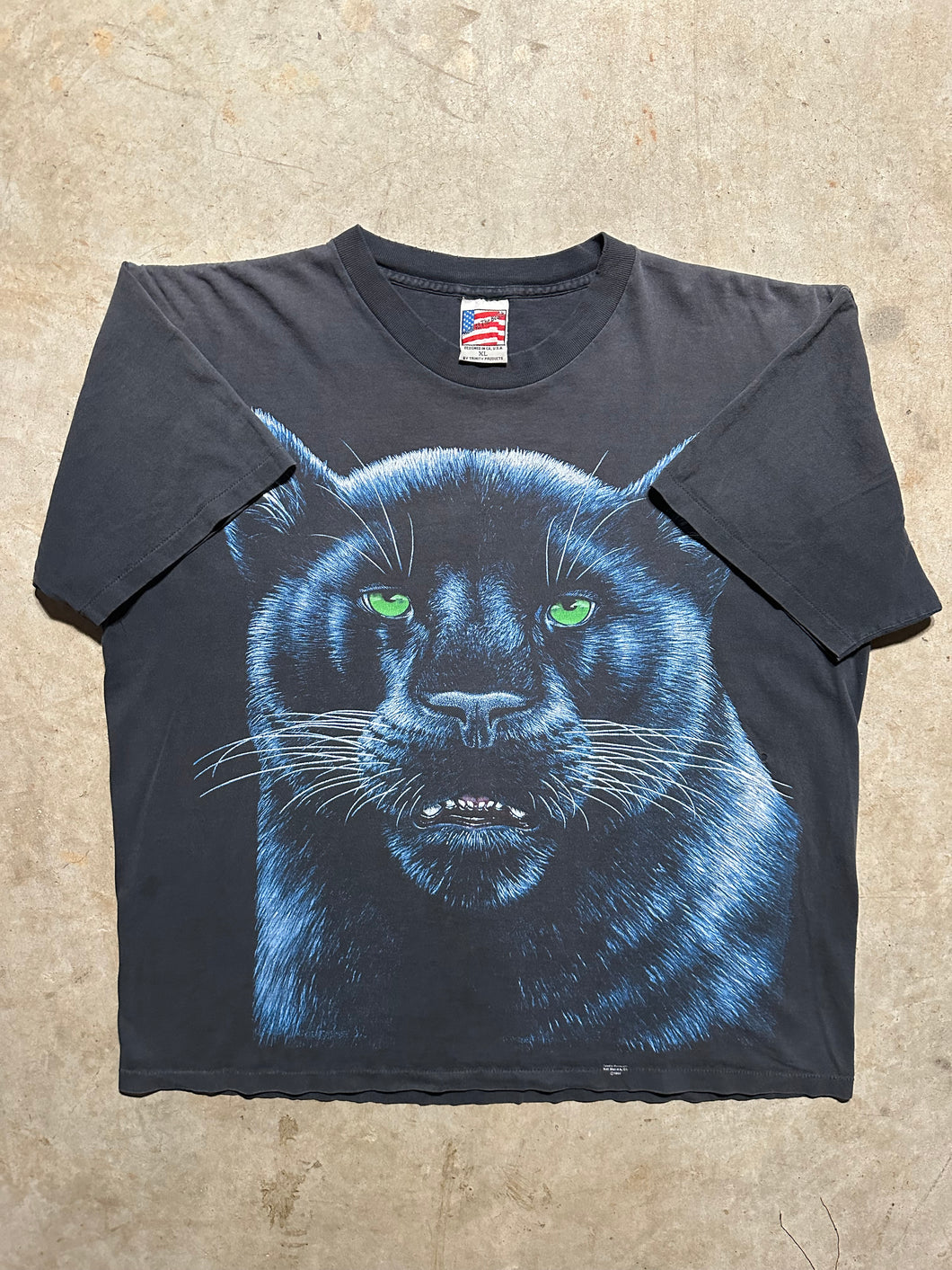 Vintage 1993 Black Panther Big Print T Shirt (XL)