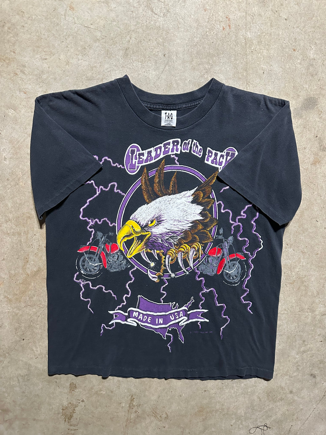 Vintage Leaders of the Pack ‘90s Lightning AOP T Shirt (M/L)