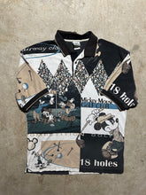 Load image into Gallery viewer, Vintage Mickey Mouse 18 Holes Golfing AOP ‘90s Polo Shirt (Large)
