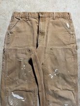 Load image into Gallery viewer, Vintage Tan Carhartt Painted Double Knee Carpenter Pants (33x30.5)
